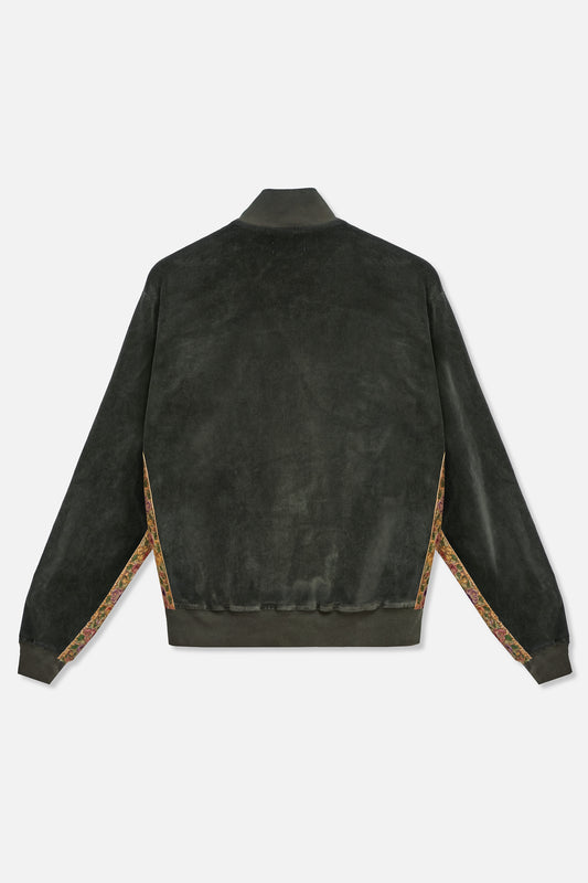 1900’s Velour Track Jacket x Bentgable - Deep Olive XL