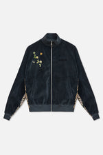 1900’s Velour Track Jacket x Bentgable - Charcoal XL