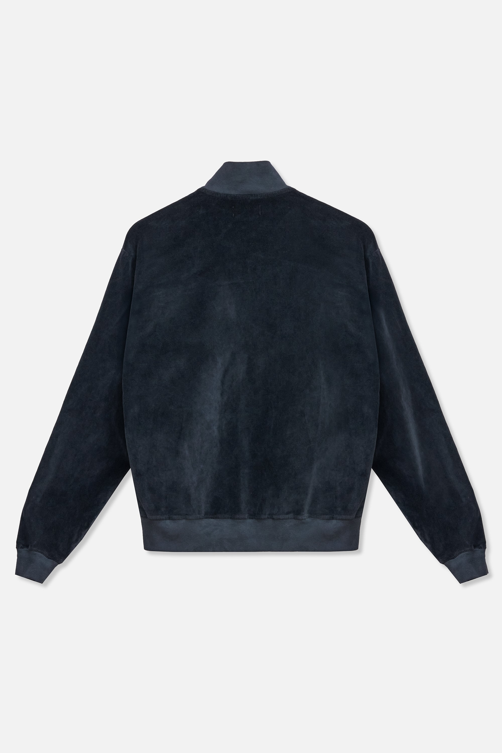 Velour Track Jacket - Charcoal – TRINITY
