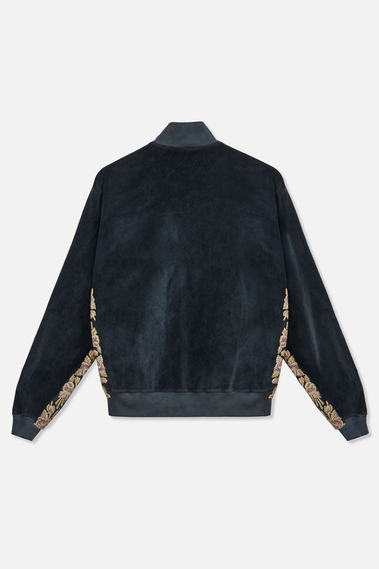 1900’s Velour Track Jacket x Bentgable - Charcoal XL