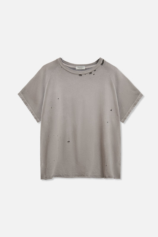 Raglan Tee - Silver Grey