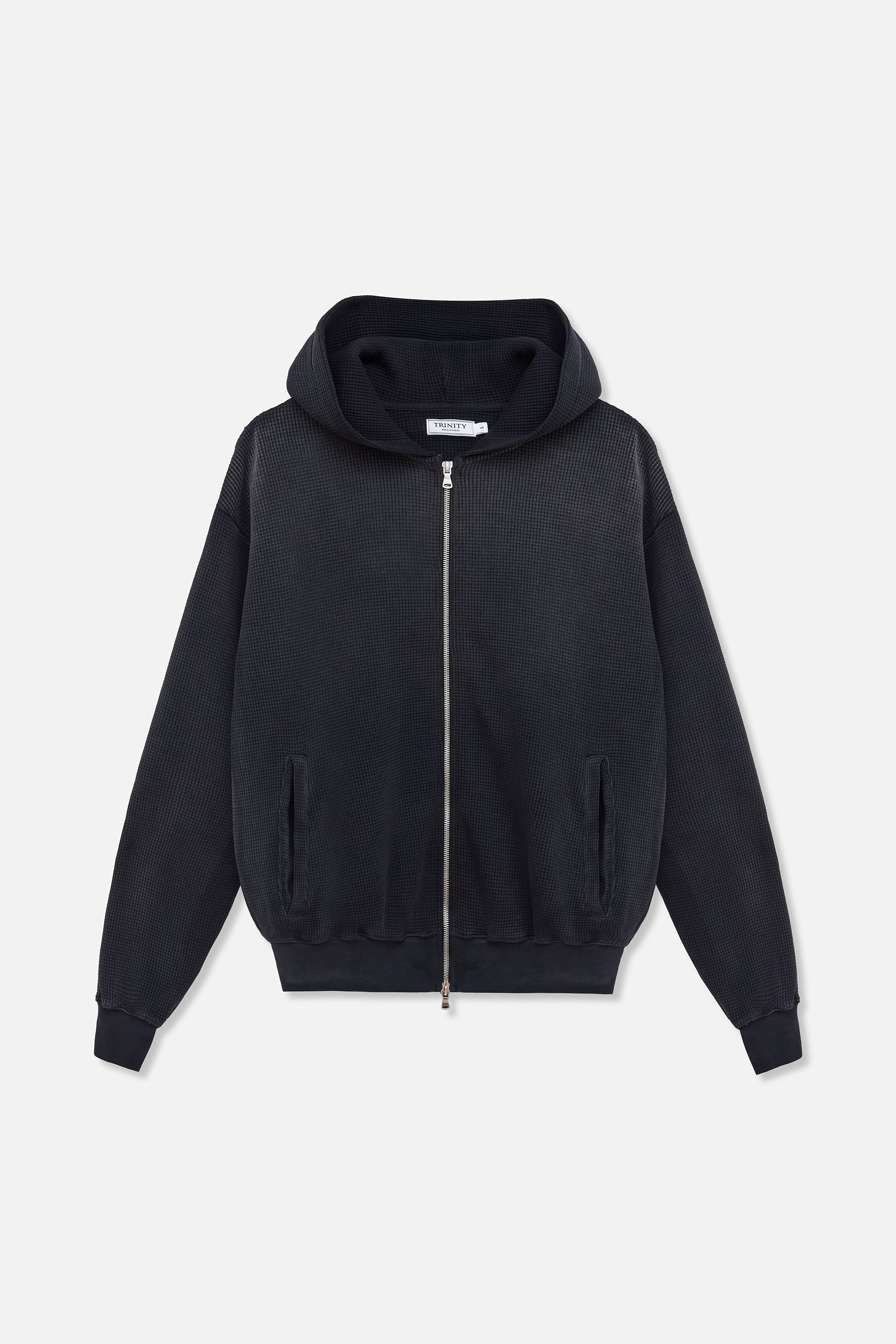 トップス wjk heavy ounce zip foodie black M Women's Comfort Zone Super Soft Modal Blend Full Zip Hoodie