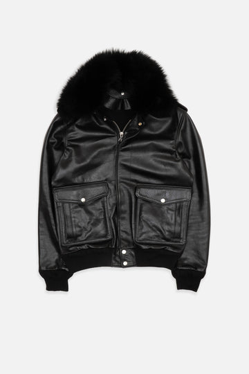 Aviator Leather Jacket 1 of 1 - Black