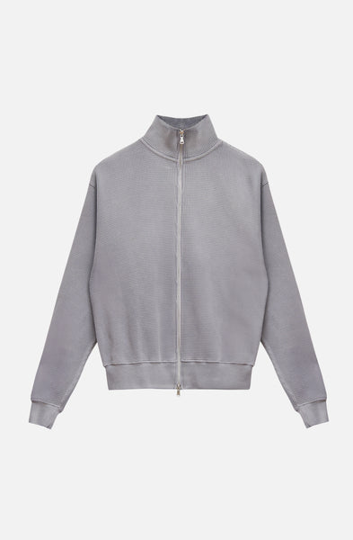 TARPtoTARP KAZE TO_MORI タイダイスウェット　グレーL Waffle Zip Up Track Top - Cement Grey – TRINITY