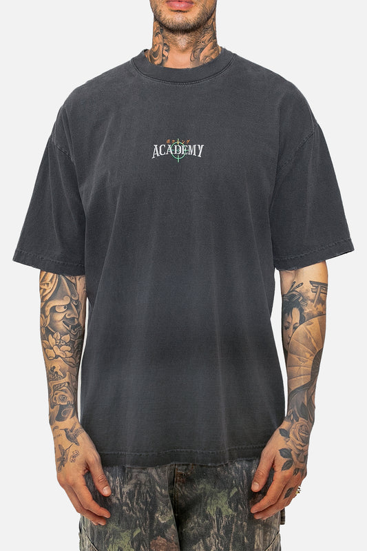 Crosshair Tee - Vintage Black