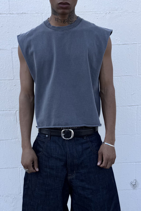 Crop Tank - Gun Metal