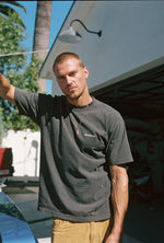 2 Pack Distressed Basic Tees - Vintage Black & Cream