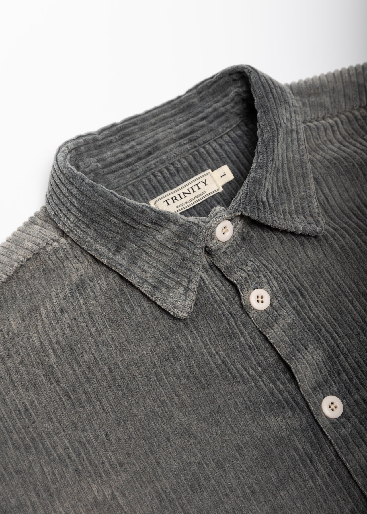 Washed Corduroy Shirt - Slate