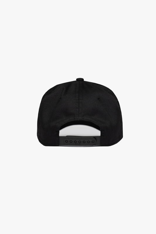 Midnight Black Tennis Snapback Hat