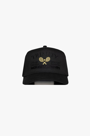 Tennis Snapback Hat - Midnight Black