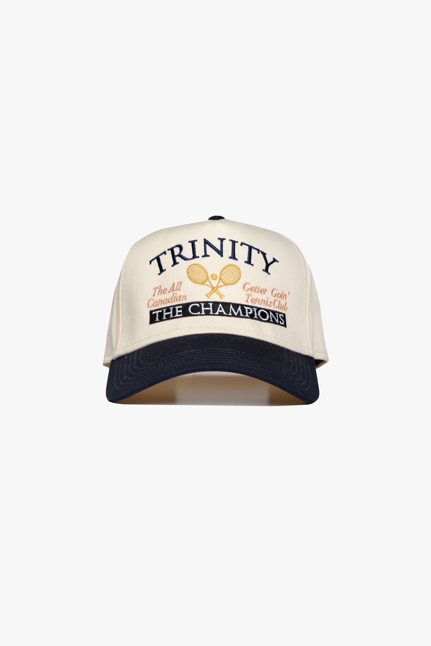 Navy Blue/Natural Tennis Snapback Hat